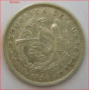 Guatemala KM 256.1-1950 voor